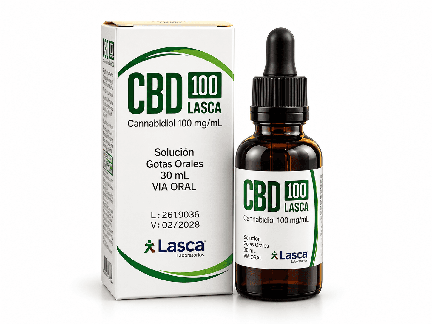 Canabidiol Lasca — 100 mg/mL — 30 mL